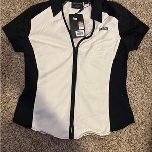 Harley-Davidson Monochrome Zip-Up Shirt